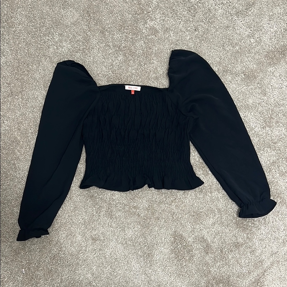 Elegant Black Women's Top